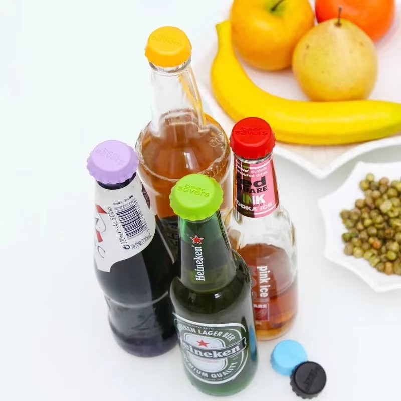 Beer Wine Reus - 6-36Pcs Silicone Beer Bottle Cap Reuse