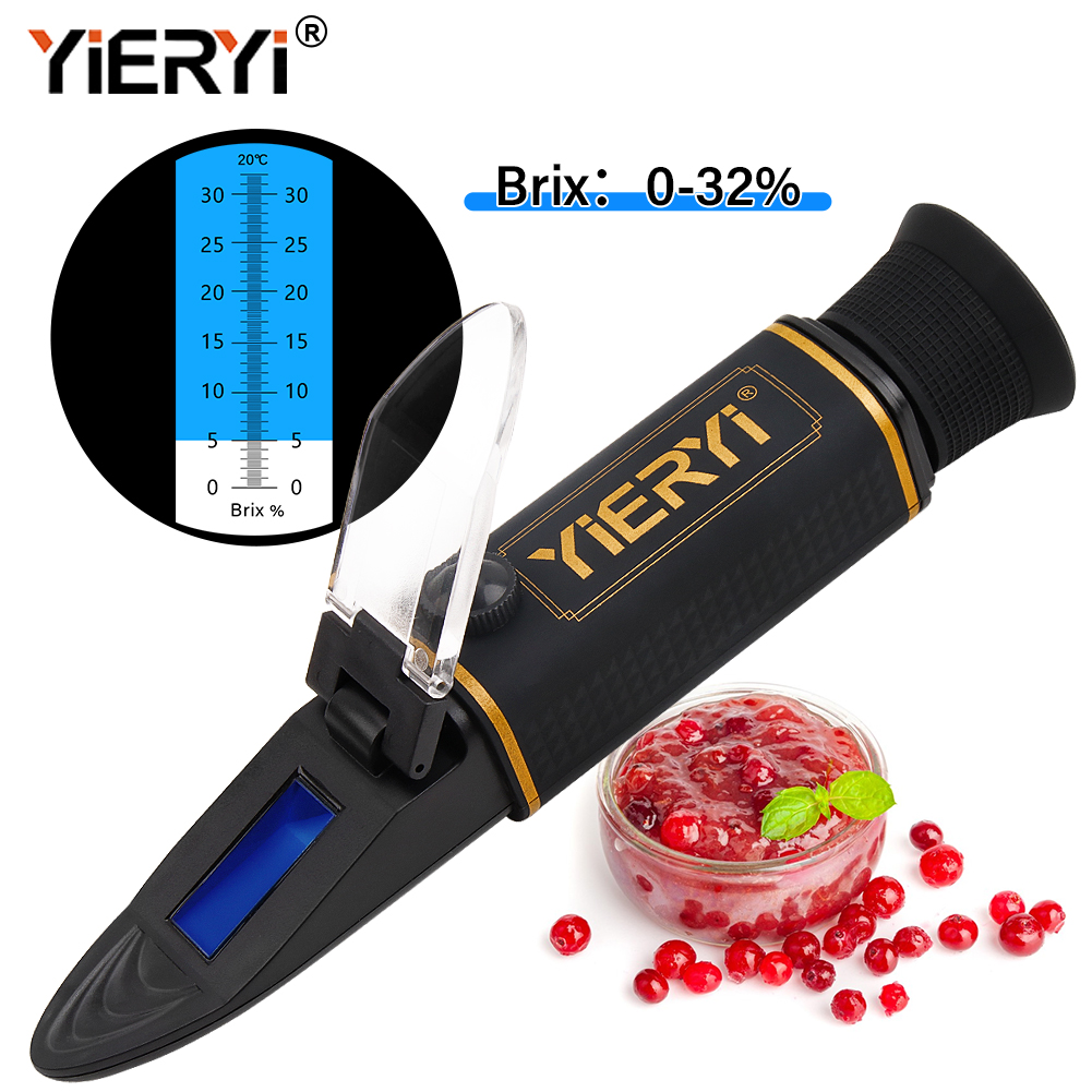 Wine Beer Juice - YG-32 Brix Refractometer 0-32% ATC Handheld