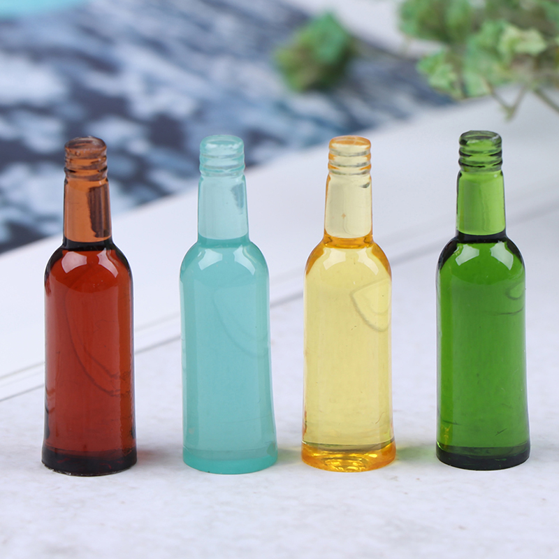 Wine Beer And - 6pcs 1:12 Dollhouse Miniature Beer Wine