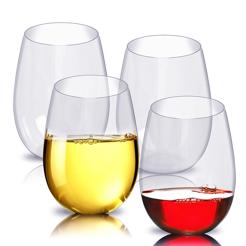 2/4Pcs Shatterproof Plastic Wi - Wine Beer Juice recension och pris