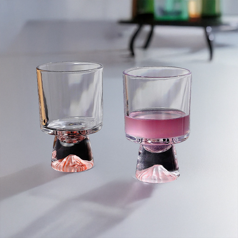 Pink Mountain Glass Cup, High- - Wine Beer Foot recension och pris