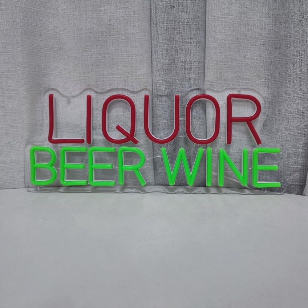 Liquor Beer Wine LED Neon Sign - Wine Beer Liquor Store recension och pris