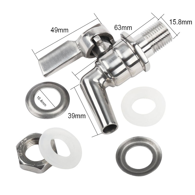 3/8' Beverage Dispenser Faucet - Wine Beer Juice recension och pris