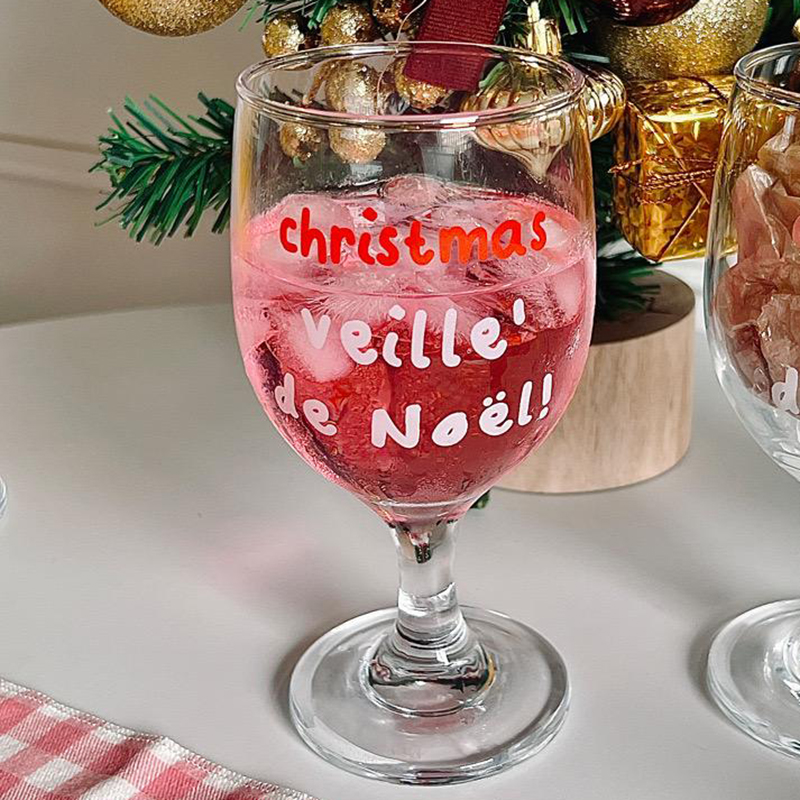 Vintage Letters Printed Glass  - Wine Beer Foot recension och pris