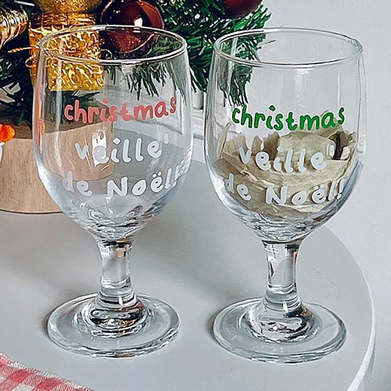 Vintage Letters Printed Glass  - Wine Beer Foot recension och pris
